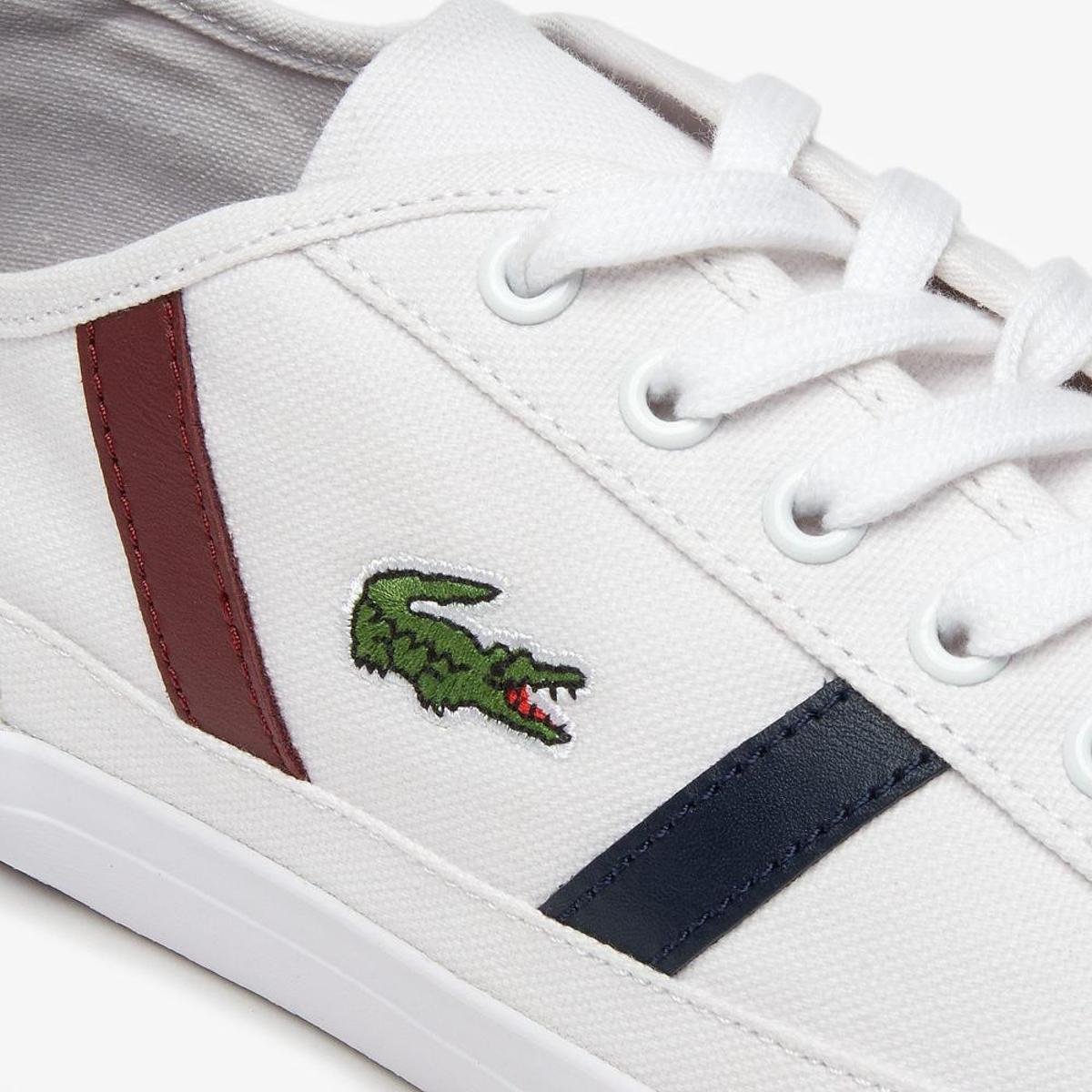 Tênis Lacoste Sideline Masculino - Branco+Vermelho | Netshoes