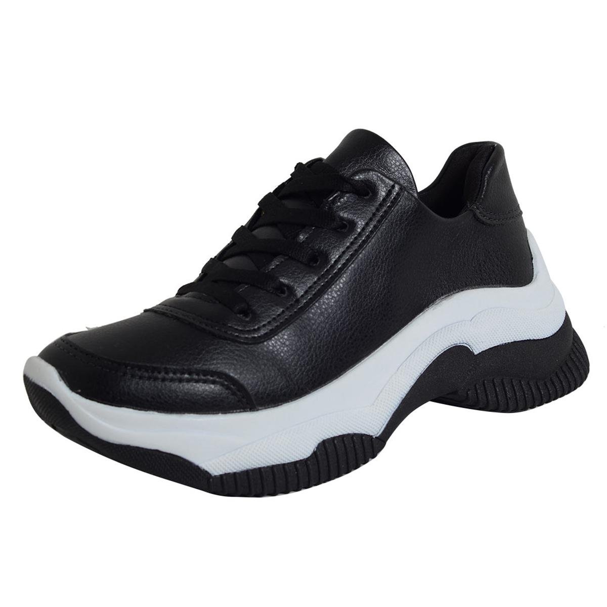 Tênis Laura Prado Chunky Sneaker Feminino - Preto | Netshoes