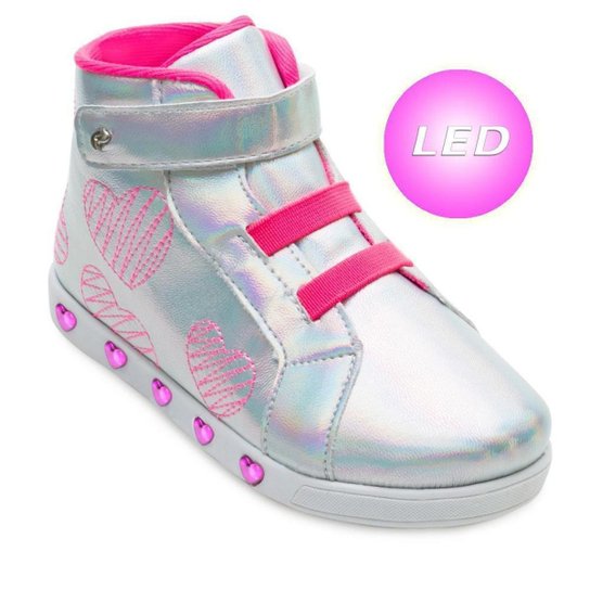 Tênis Led Botinha Pampili Infantil PP21-16516 - Prata+Pink é ruim? Tênis Led Botinha Pampili Infantil PP21-16516 - Prata+Pink é boa?