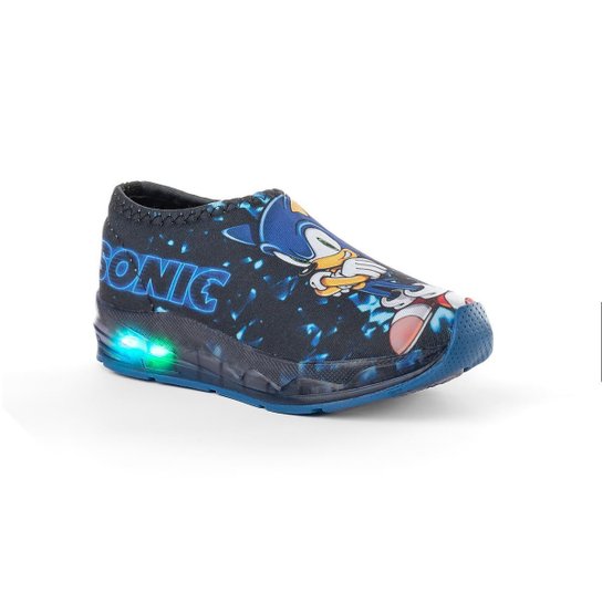 Tênis Led Infantil Masculino luzinha Calce Fácil SONIC - Azul é ruim? Tênis Led Infantil Masculino luzinha Calce Fácil SONIC - Azul é boa?