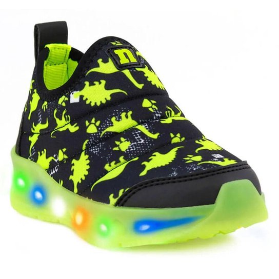 Tênis Led Infantil Novope 300n250 Menino - Verde Menor preço em Tênis Led Infantil Novope 300n250 Menino - Verde