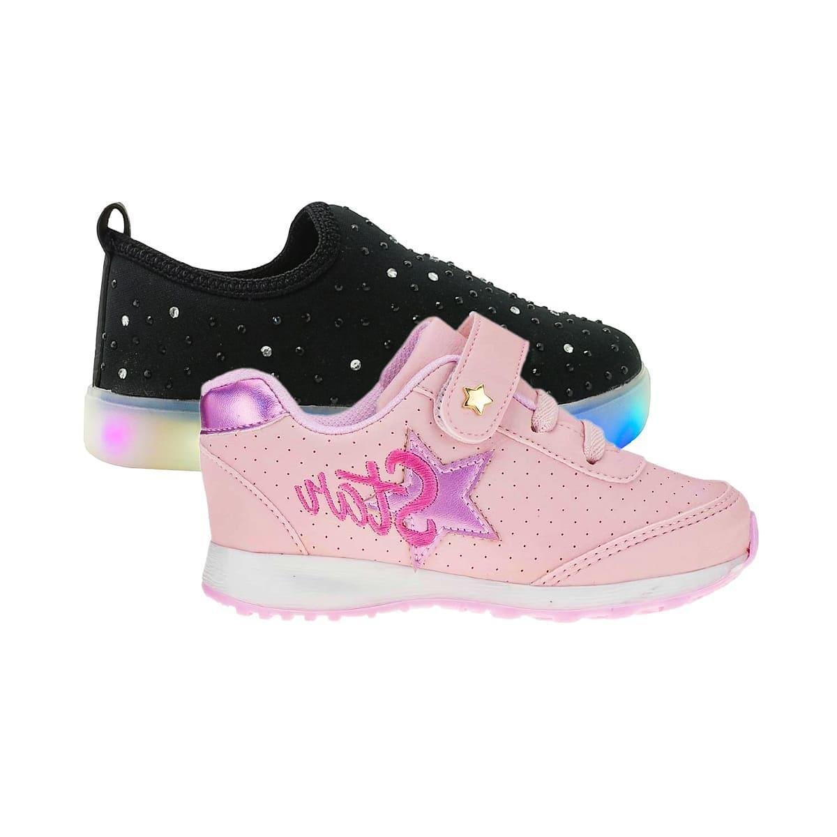 Tenis Led Luzinha de Menina - KIT 2 PARES Tam 23 ao 34 Menor preço em Tenis Led Luzinha de Menina - KIT 2 PARES Tam 23 ao 34