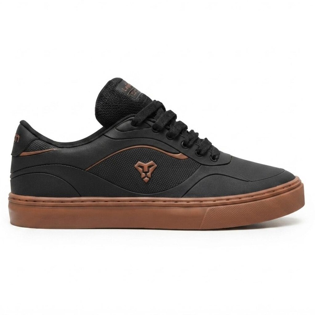 Tênis Lejon One Sintético Skate Estilo Básico Preto Original
