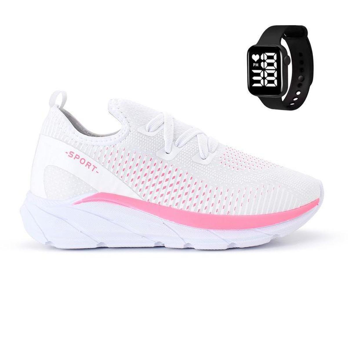 Tenis Light Sport + Relogio Feminino
