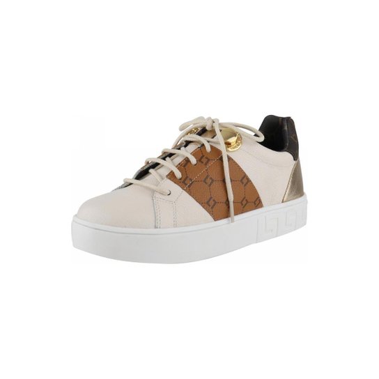 Tenis Luz Da Lua 91602 Com Faixa Monograma - Off White Menor preço em Tenis Luz Da Lua 91602 Com Faixa Monograma - Off White