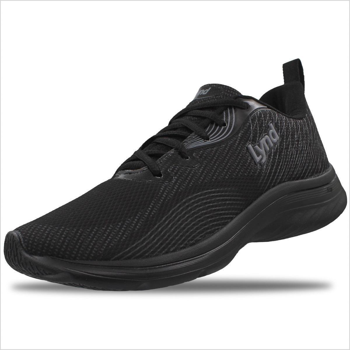Tenis Lynd Alpha Feminino Super Leve - Preto+Chumbo | Netshoes