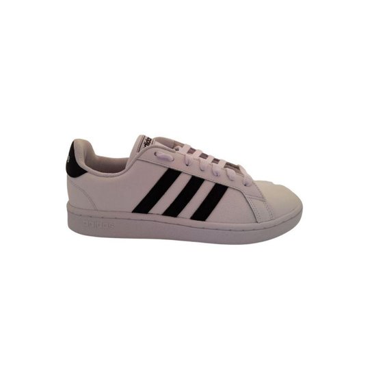 Tenis M Adidas Grand - Grand Court U Branco - Branco Menor preço em Tenis M Adidas Grand - Grand Court U Branco - Branco
