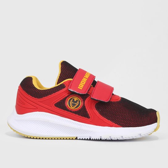 Tênis Marvel Homem de Ferro Menino - Vermelho+Amarelo Menor preço em Tênis Marvel Homem de Ferro Menino - Vermelho+Amarelo