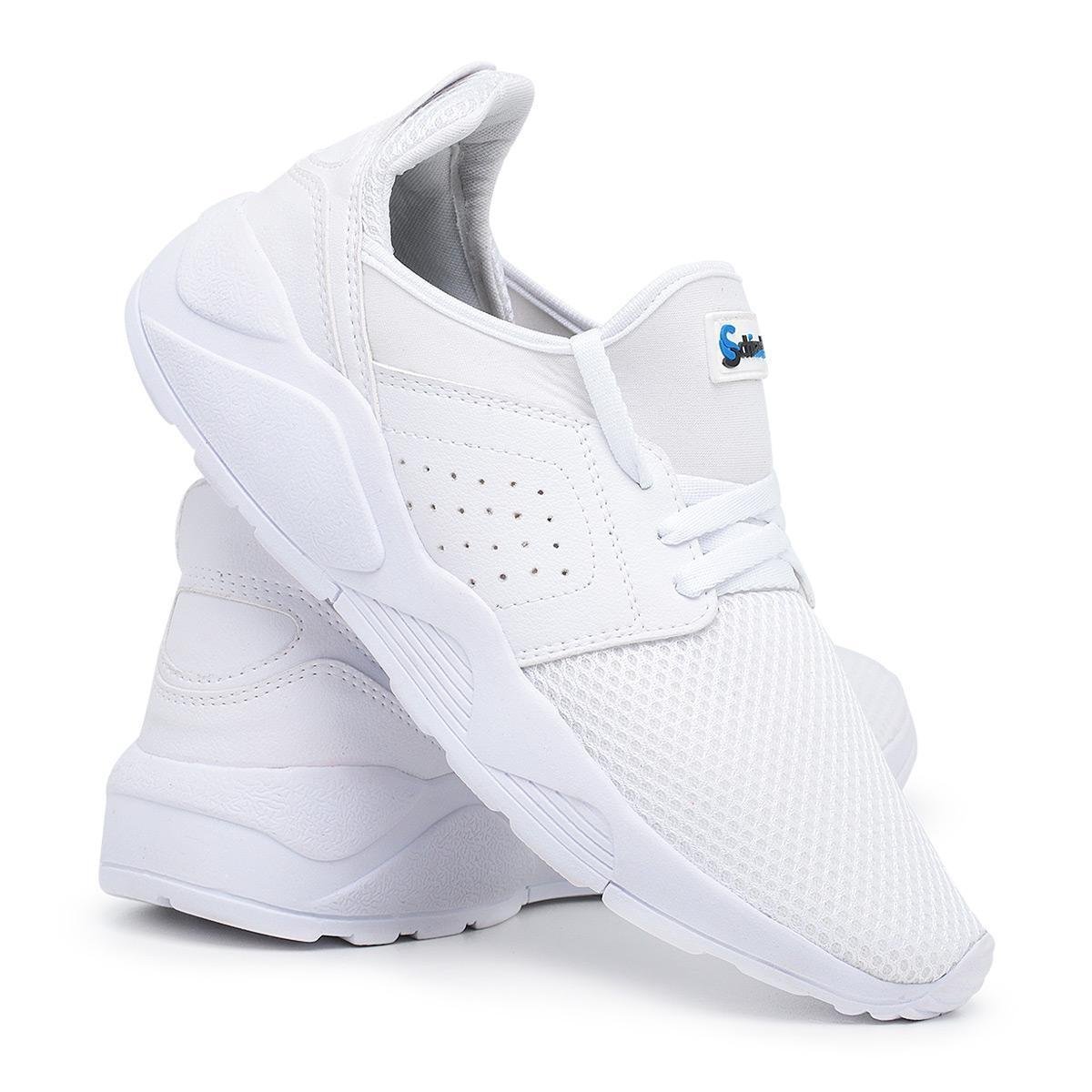 Tênis Masculino Academia e Corrida Lançamento / - Branco | Netshoes