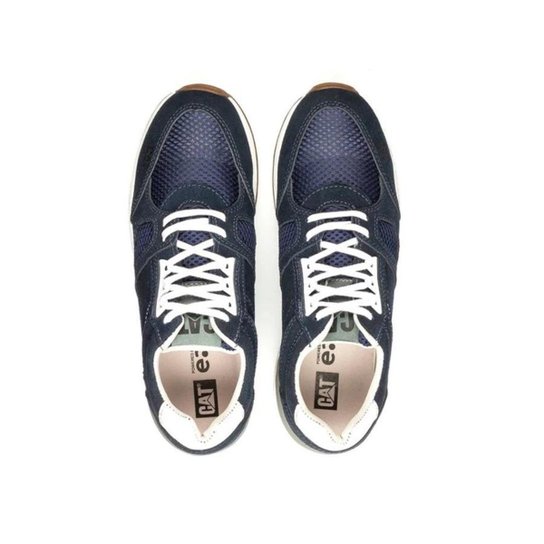 Tenis Masculino Adventure Casual em Couro Azul Marinho - Marinho Menor preço em Tenis Masculino Adventure Casual em Couro Azul Marinho - Marinho