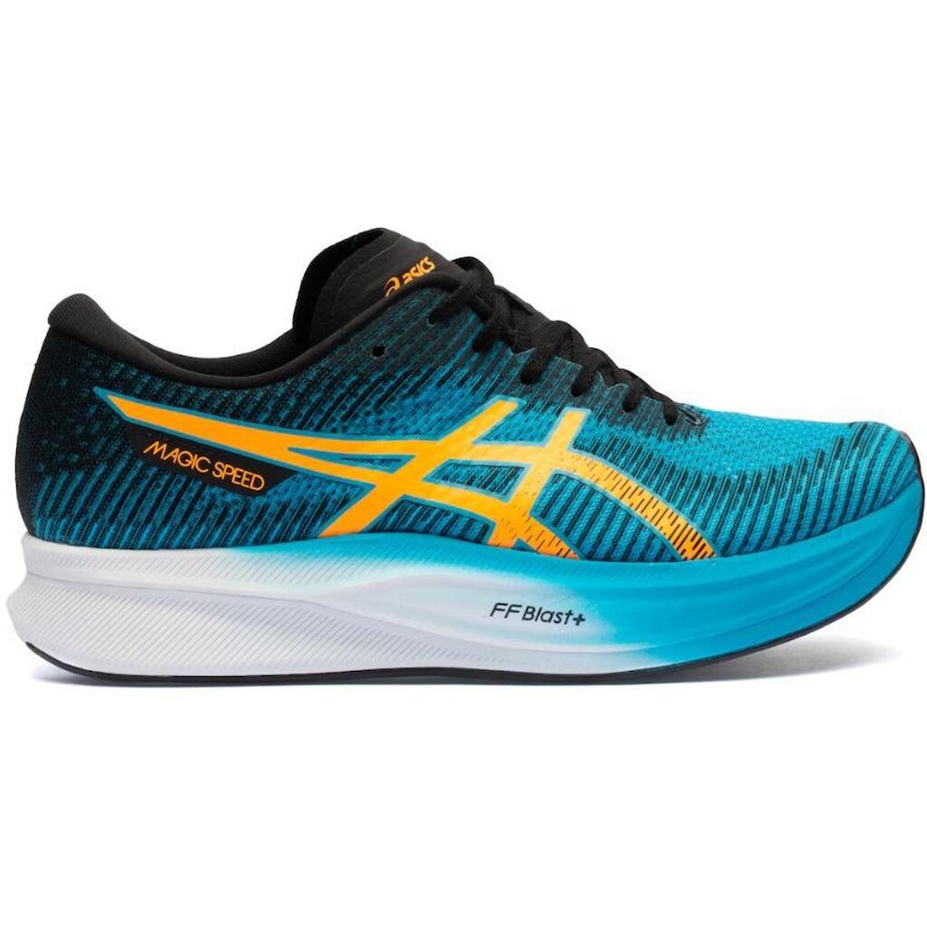 TENIS MASCULINO ASICS MAGIC SPEED 2 AZUL LARANJA