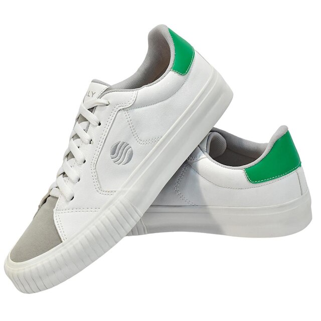 Tênis Masculino Caly CRM Floater Branco com Verde