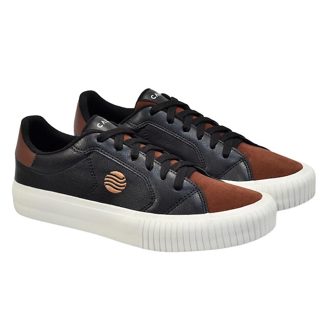 Tênis Masculino Caly CRM Floater Preto com Marrom