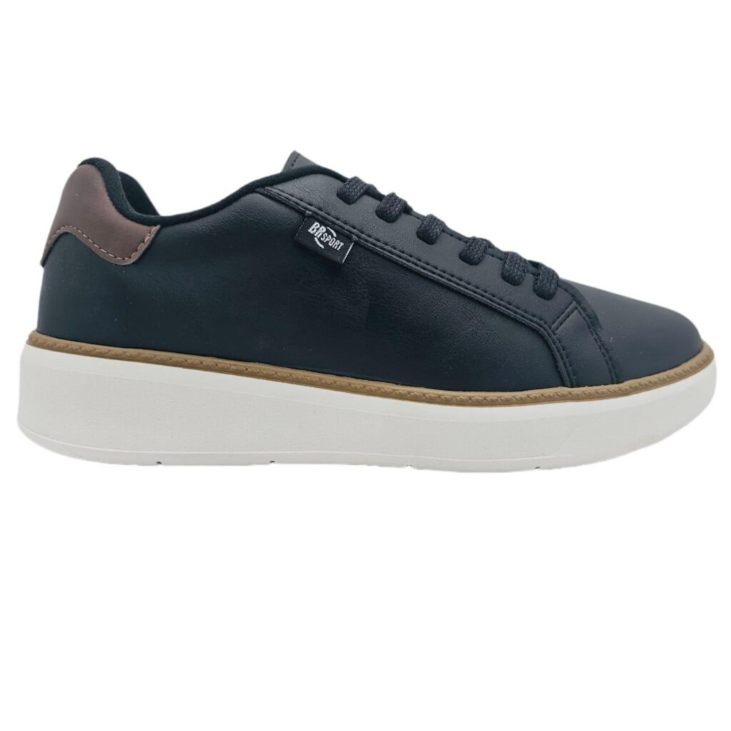 Tenis Masculino Casual BRsport com Cadarço Solado Eleva 4 cm