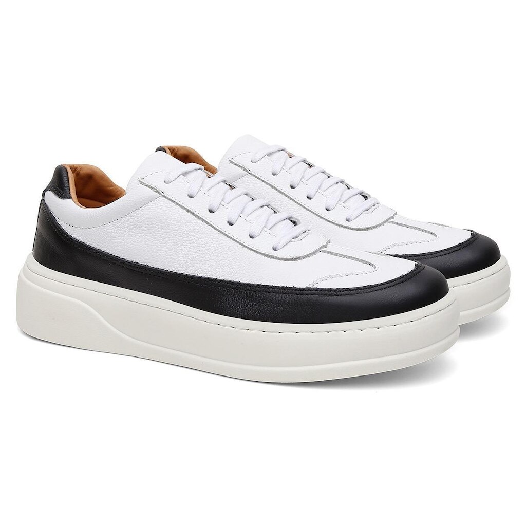 Tênis Masculino Casual Couro Confortável OX050 Original