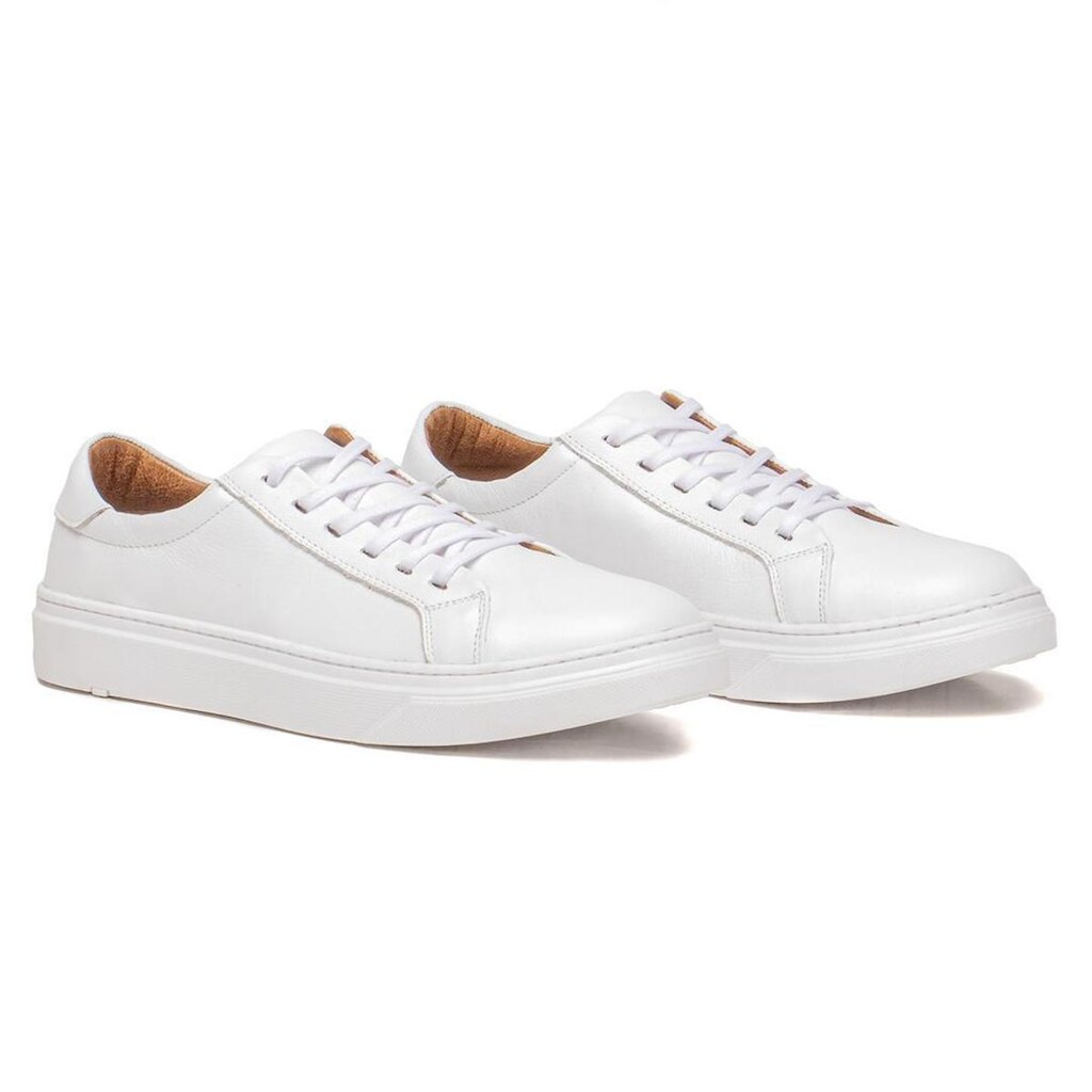 Tenis Masculino Casual Couro Leve e Confortável Original