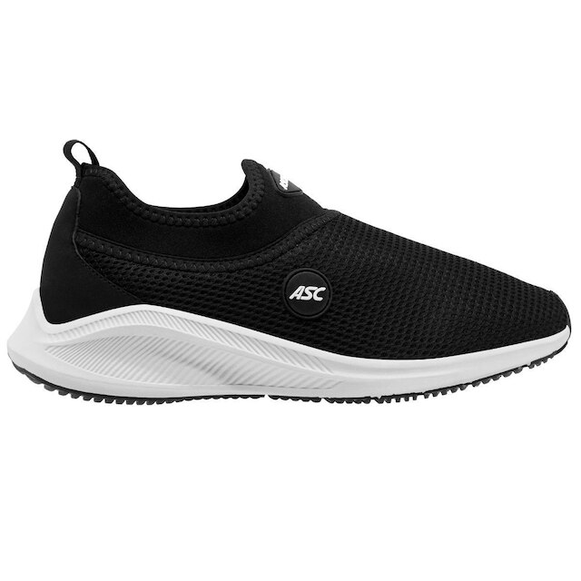 Tênis Masculino Casual Sem Cadarço Asc Calce Fácil Macio e Leve - Preto+Branco é ruim? Tênis Masculino Casual Sem Cadarço Asc Calce Fácil Macio e Leve - Preto+Branco é boa?