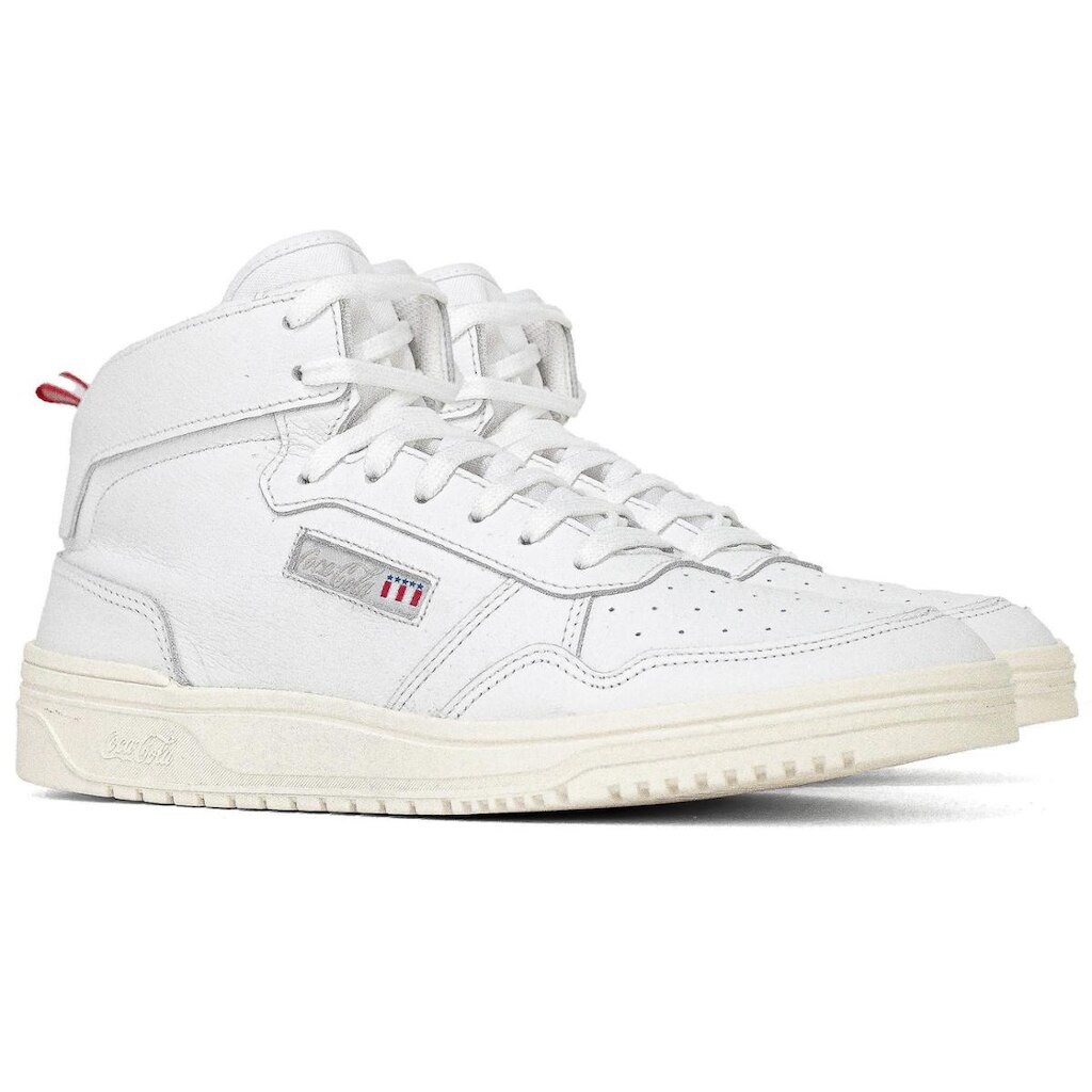 Tênis Masculino Coca Cola March Ray Leather Hi Couro Sneaker Conforto 2360