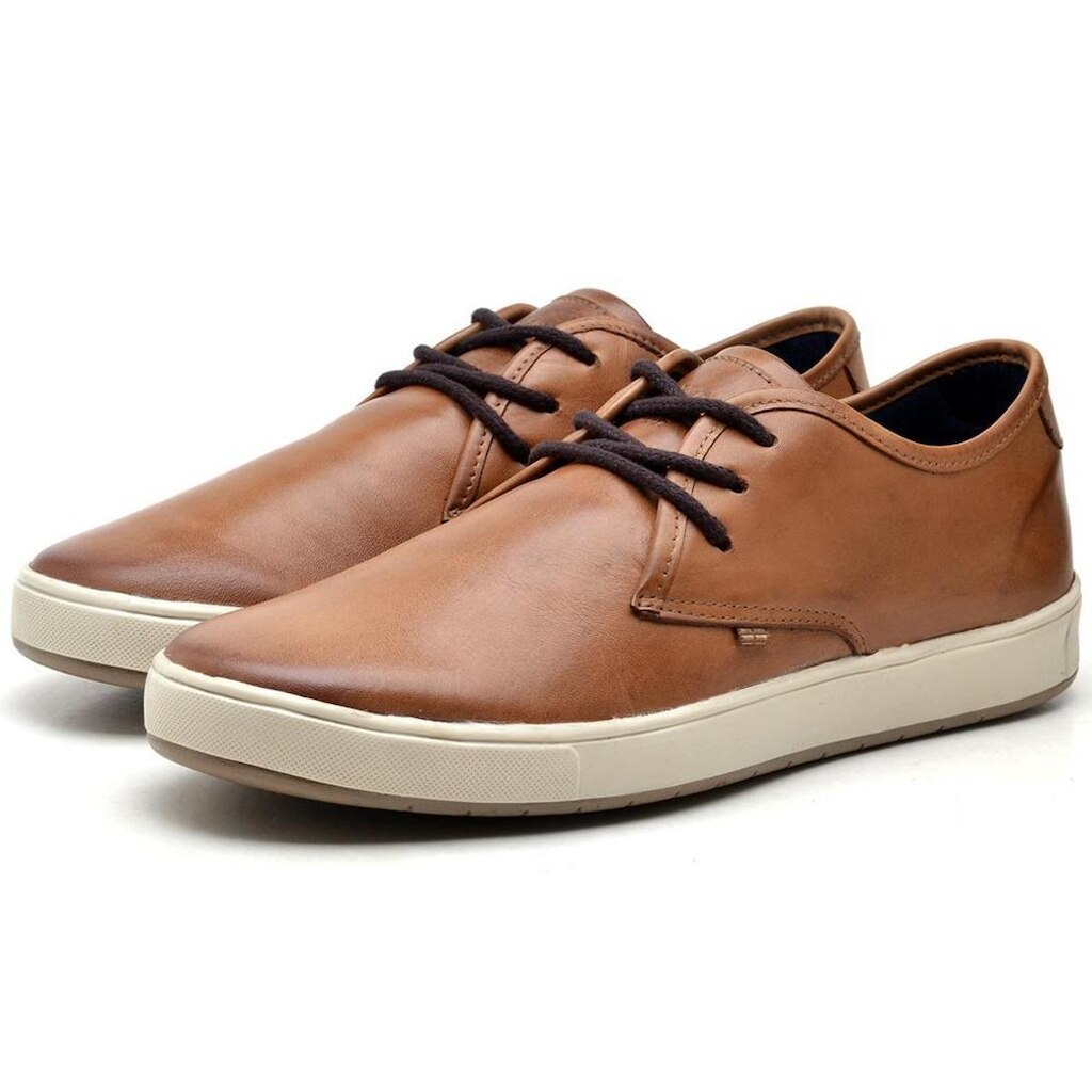 Tênis Masculino Couro Casual Macio Original 3500