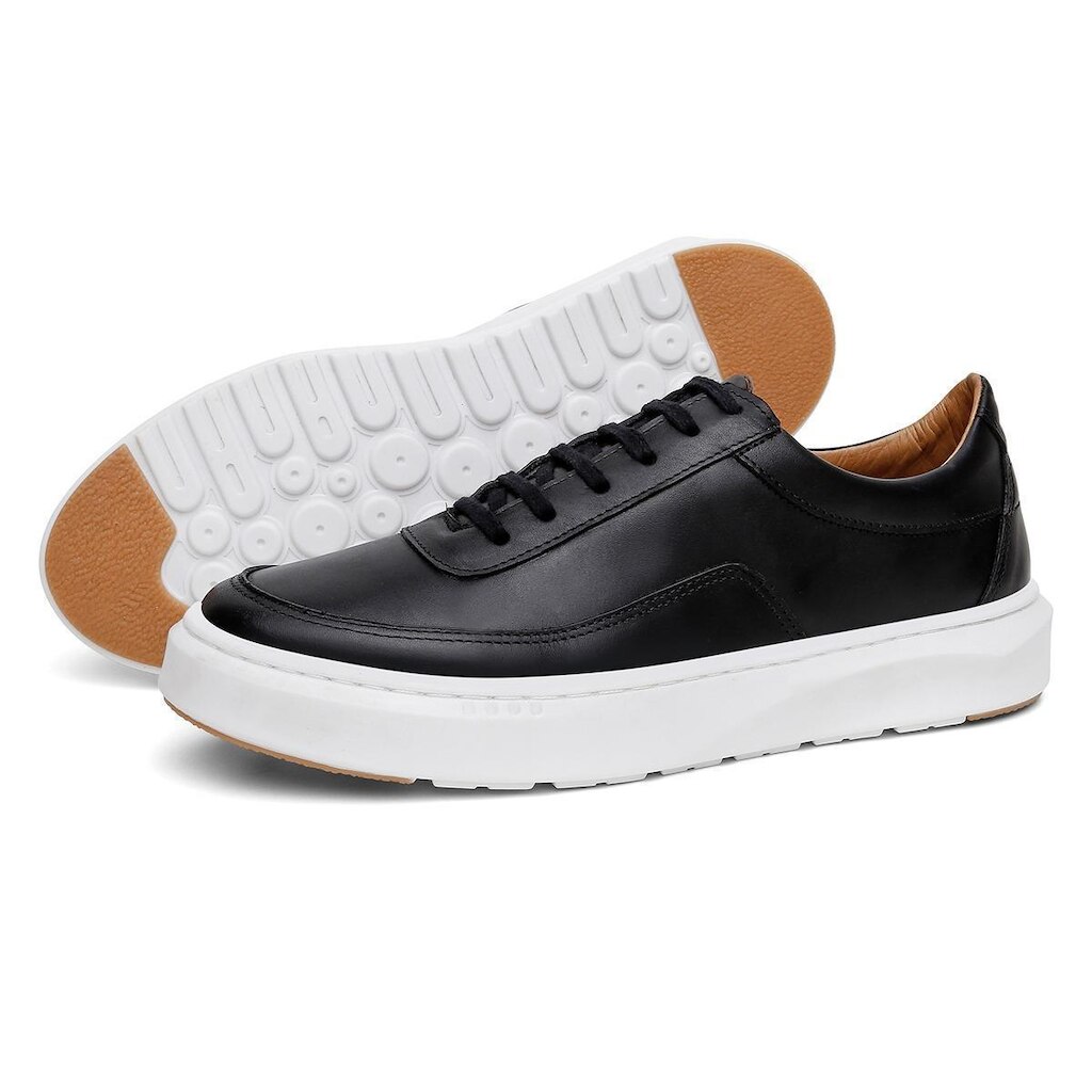 Tênis Masculino Couro Macio e Confortável OX040 Original