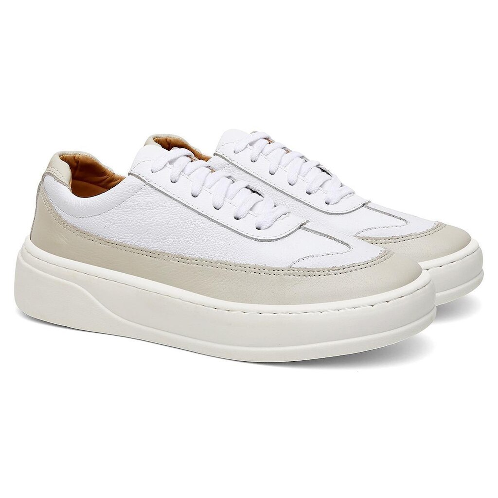 Tênis Masculino Couro Macio e Confortável OX050 Original