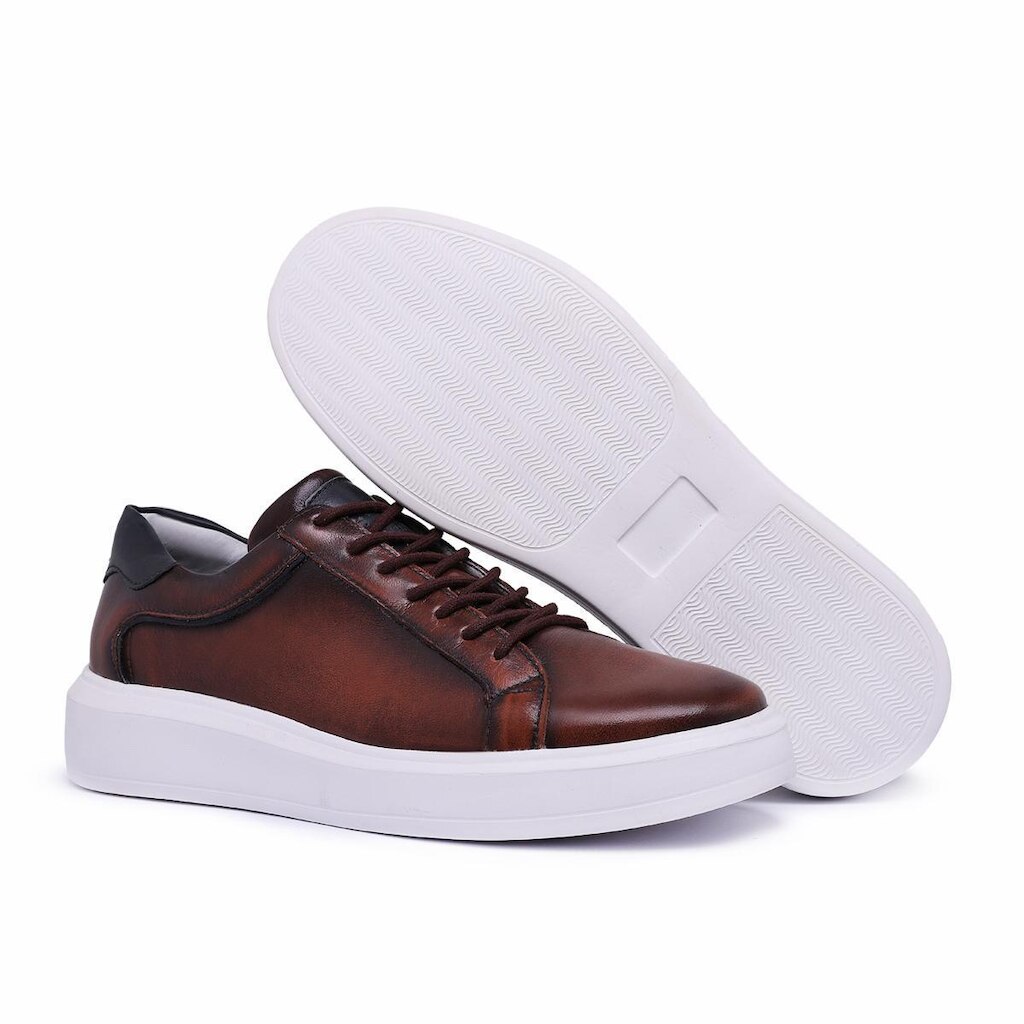 Tênis Masculino Couro Moderno Original 3405