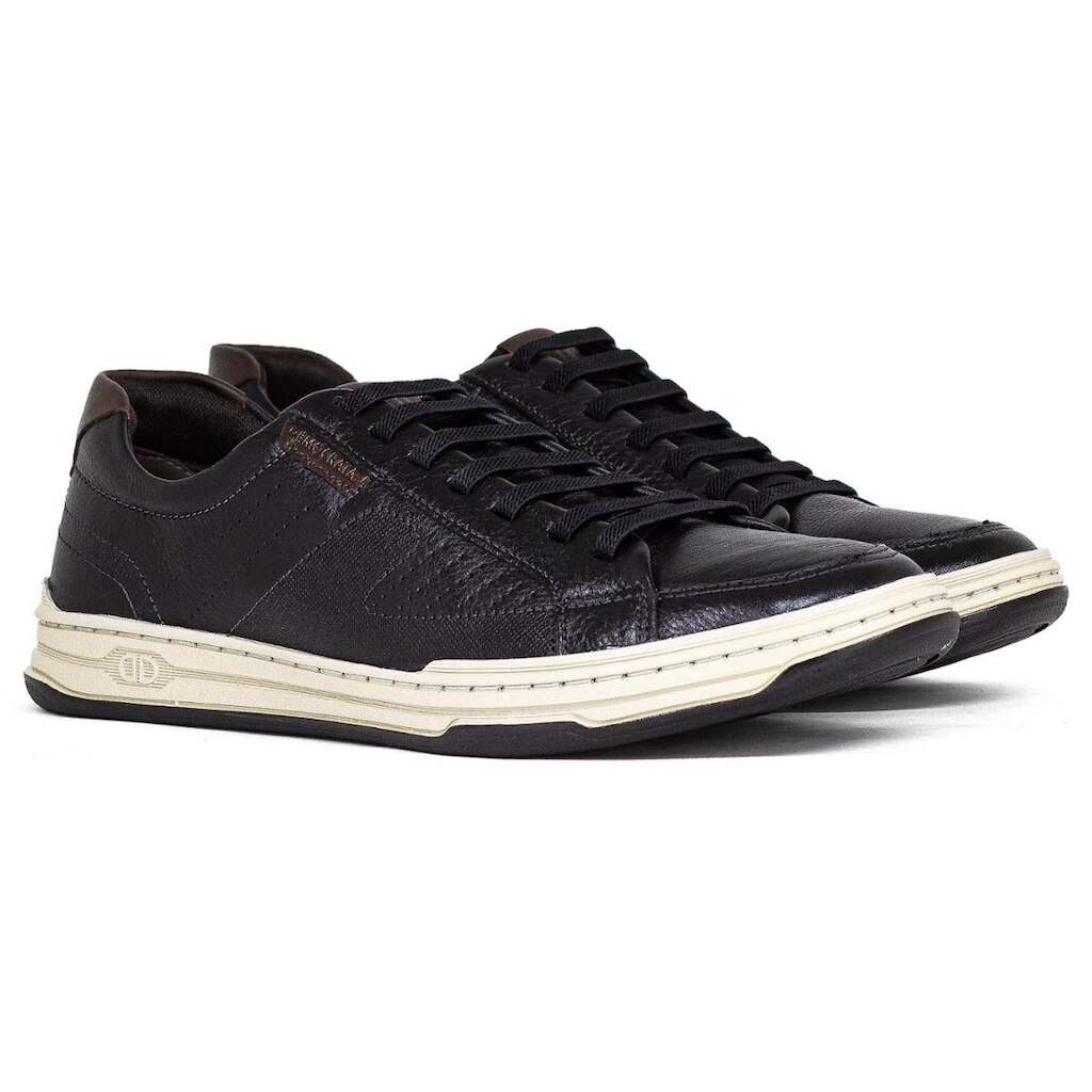 Tênis Masculino Democrata Denim Jay Couro