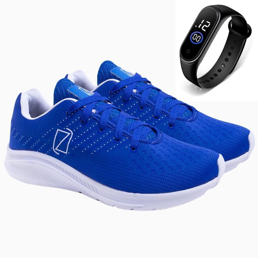 Tênis Masculino Esporte Caminhada Academia Dia a Dia + Relógio