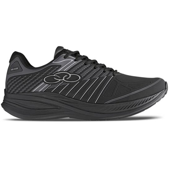 Menor preço em Tênis Masculino Esportivo Casual Corrida Caminhada Running Olympikus Volcan - Preto