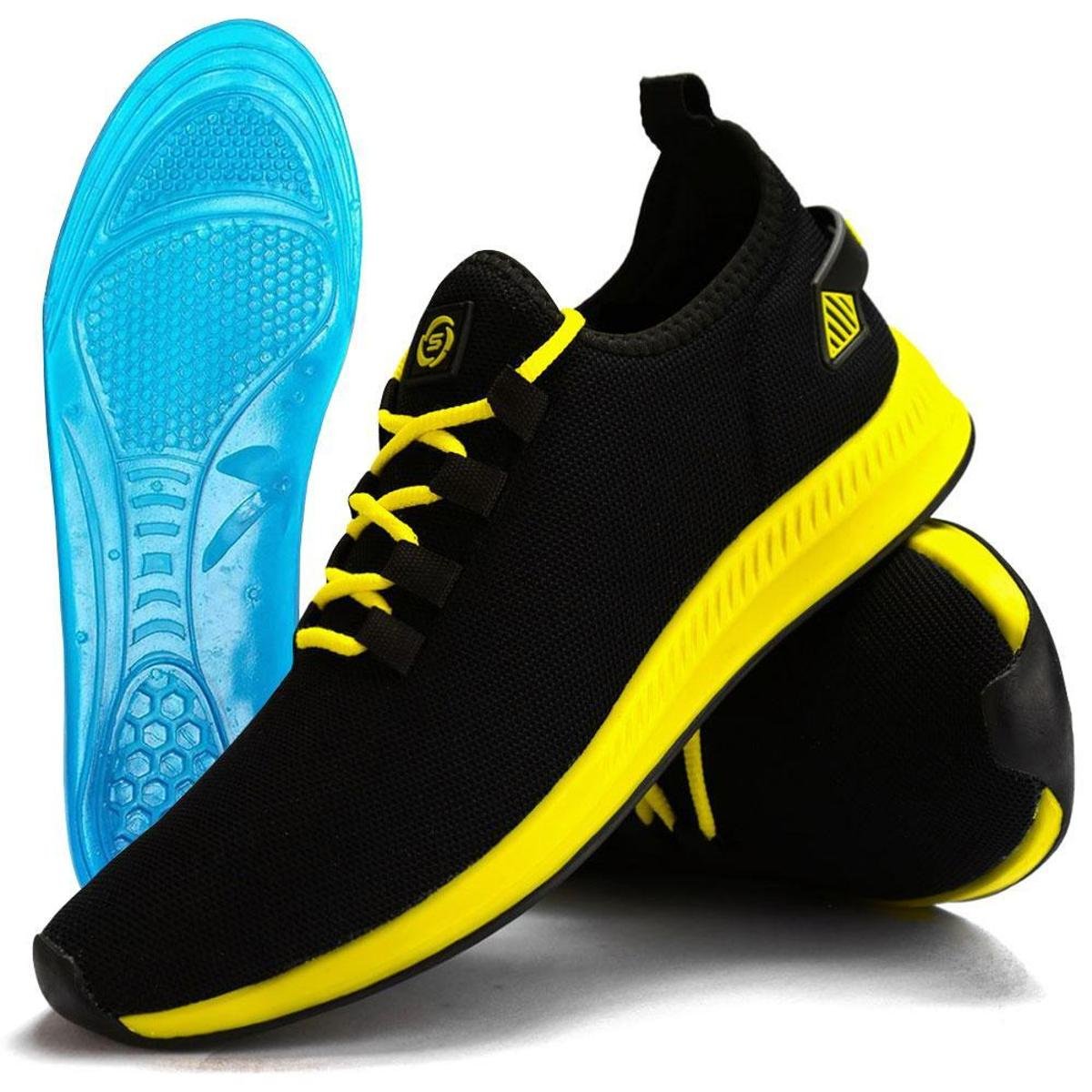 Tênis Masculino Esportivo em Nylon SapatoFran Sport com Palmilha Gel Menor preço em Tênis Masculino Esportivo em Nylon SapatoFran Sport com Palmilha Gel