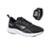 Tenis Masculino Feminino Pulse Academia Caminhada Corrida Leve + Relógio - Preto+Branco