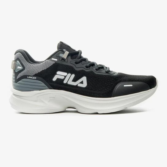 Tênis Masculino Fila Running Performance Lancer Preto - Preto Menor preço em Tênis Masculino Fila Running Performance Lancer Preto - Preto