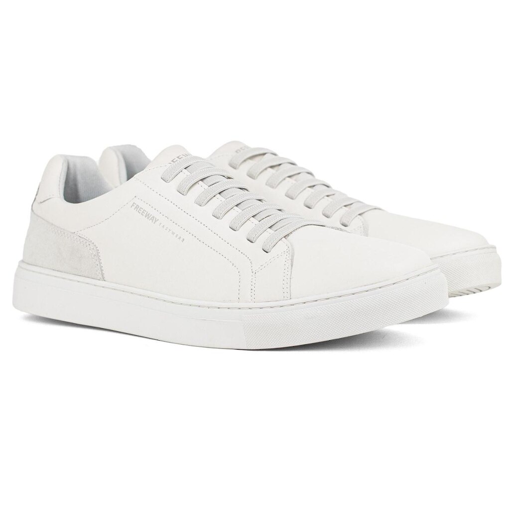 Tênis Masculino Freeway Casual Box03 Couro Cadarço Elástico BOX03