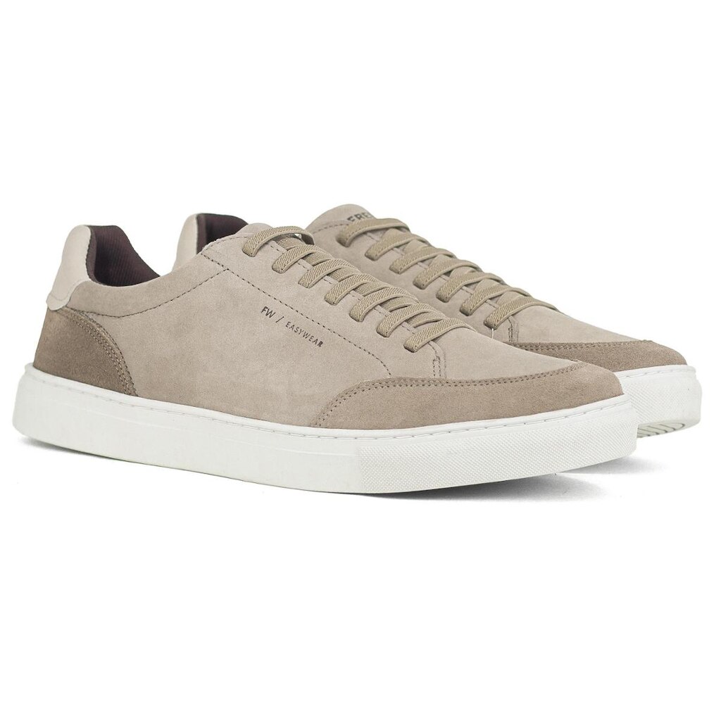 Tênis Masculino Freeway Casual Box04 Couro Confortável Cadarço Elástico BOX04