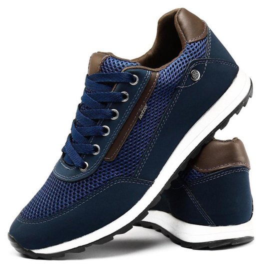 Tenis Masculino Jogger Esporte Super Confortavel - Marinho Menor preço em Tenis Masculino Jogger Esporte Super Confortavel - Marinho