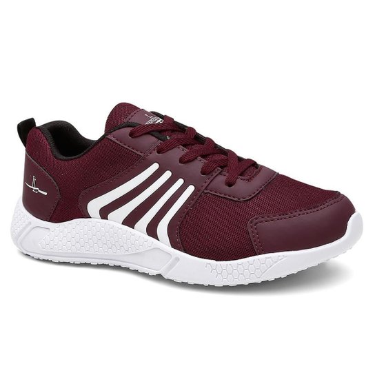 Tênis Masculino Leve Confortável Caminhada Academia Run Lorenzzo Lopez - Vinho Menor preço em Tênis Masculino Leve Confortável Caminhada Academia Run Lorenzzo Lopez - Vinho