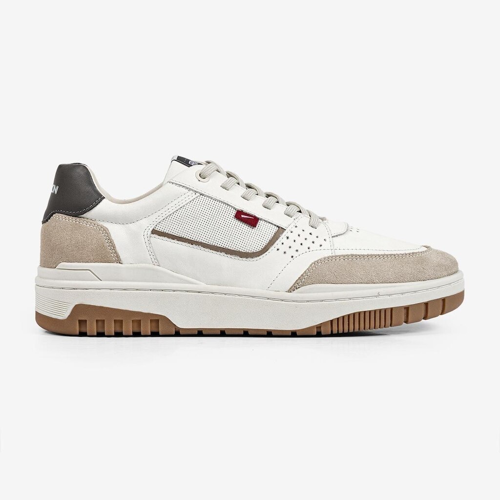 Tênis Masculino Max Ferracini Couro Off White Versátil