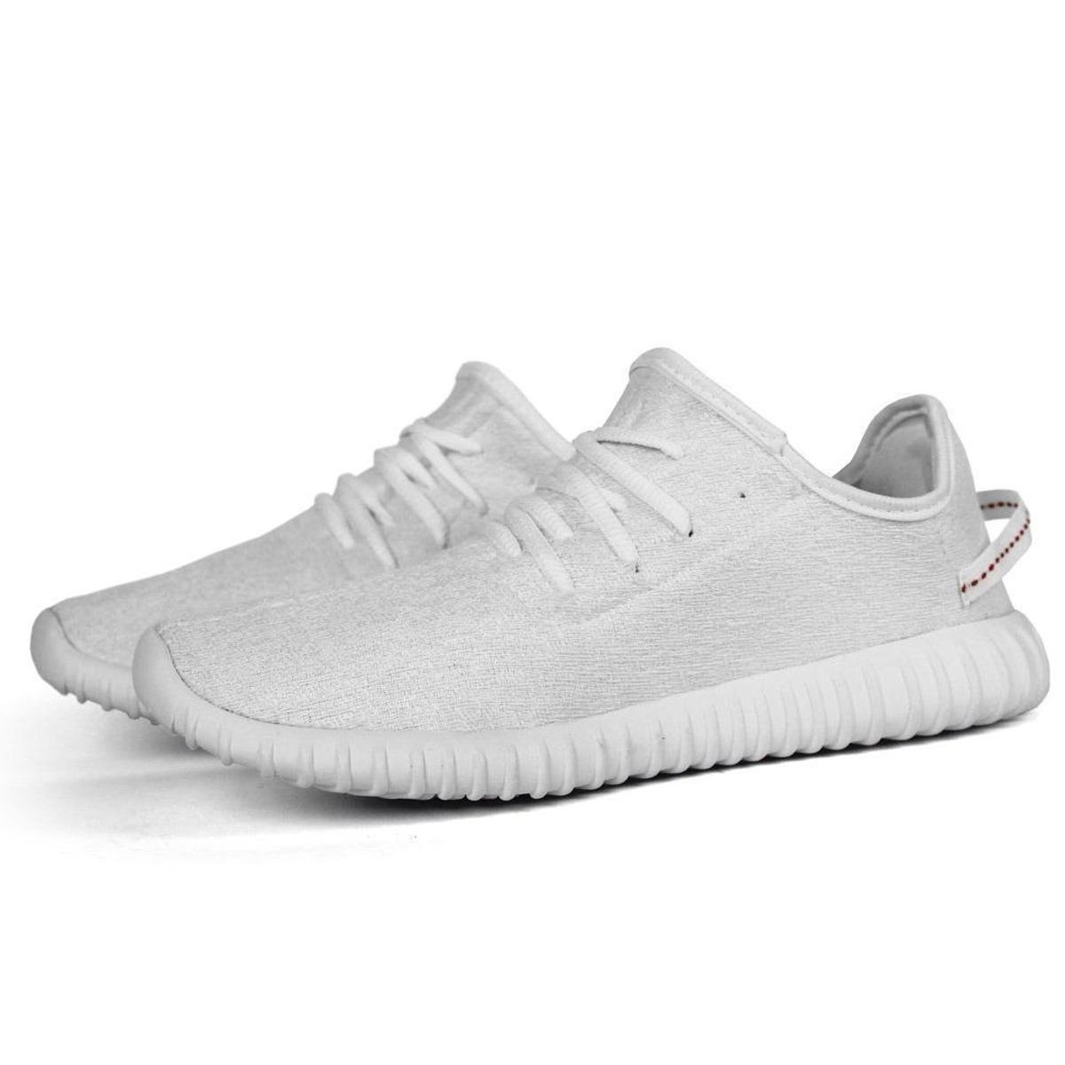 Tênis Masculino Meia Algodão Elastano Cabedal Maleável Macio - Branco |  Netshoes