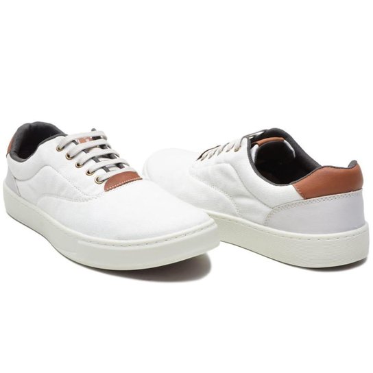 Tênis Masculino Moderno Conforto Clássico Casual Dia a Dia - Branco Menor preço em Tênis Masculino Moderno Conforto Clássico Casual Dia a Dia - Branco