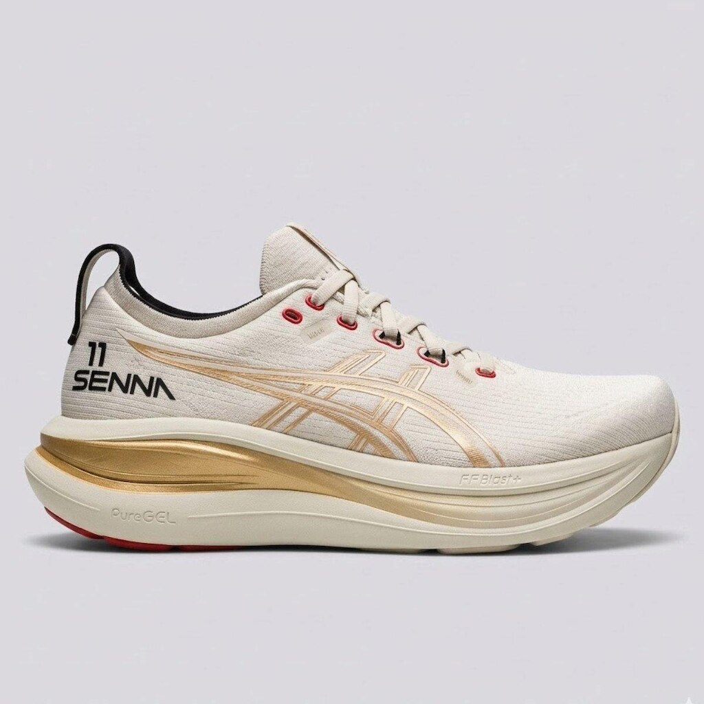 Tênis Masculino Nimbus 28 Senna 11 Asics - Bege