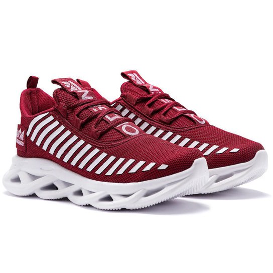 Tenis masculino Oldsen jaguar unissex masculino feminino corrida academia - Bordô Menor preço em Tenis masculino Oldsen jaguar unissex masculino feminino corrida academia - Bordô