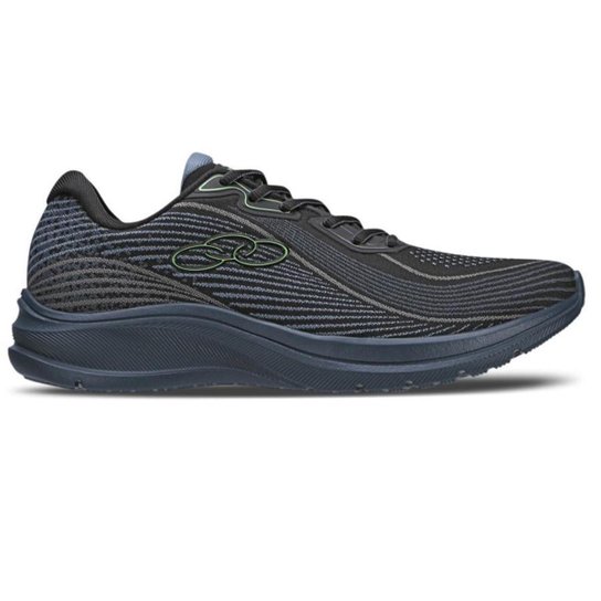 Tênis Masculino Olympikus Vibração - Preto+Azul Menor preço em Tênis Masculino Olympikus Vibração - Preto+Azul