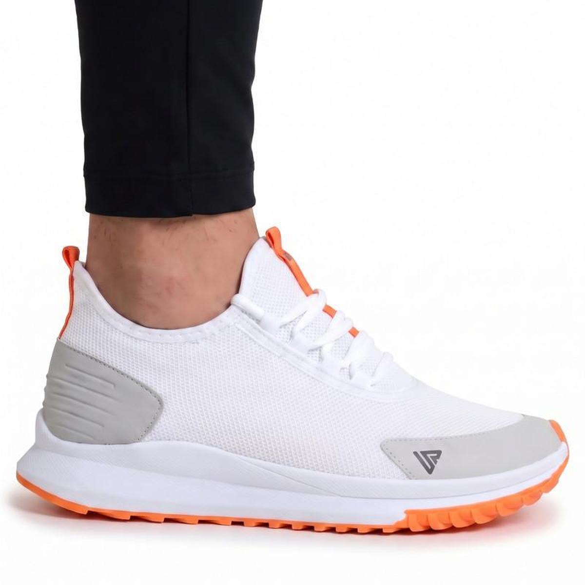 Tenis Masculino Para Academia Treino Caminhada Malhar Musculacao Bf Shoes Branco