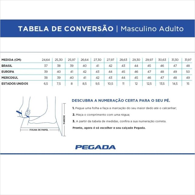 Tênis Masculino Pegada Casual