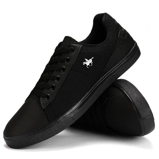 Tênis Masculino Polo SapatoFran SB Street em Lona - Preto Menor preço em Tênis Masculino Polo SapatoFran SB Street em Lona - Preto