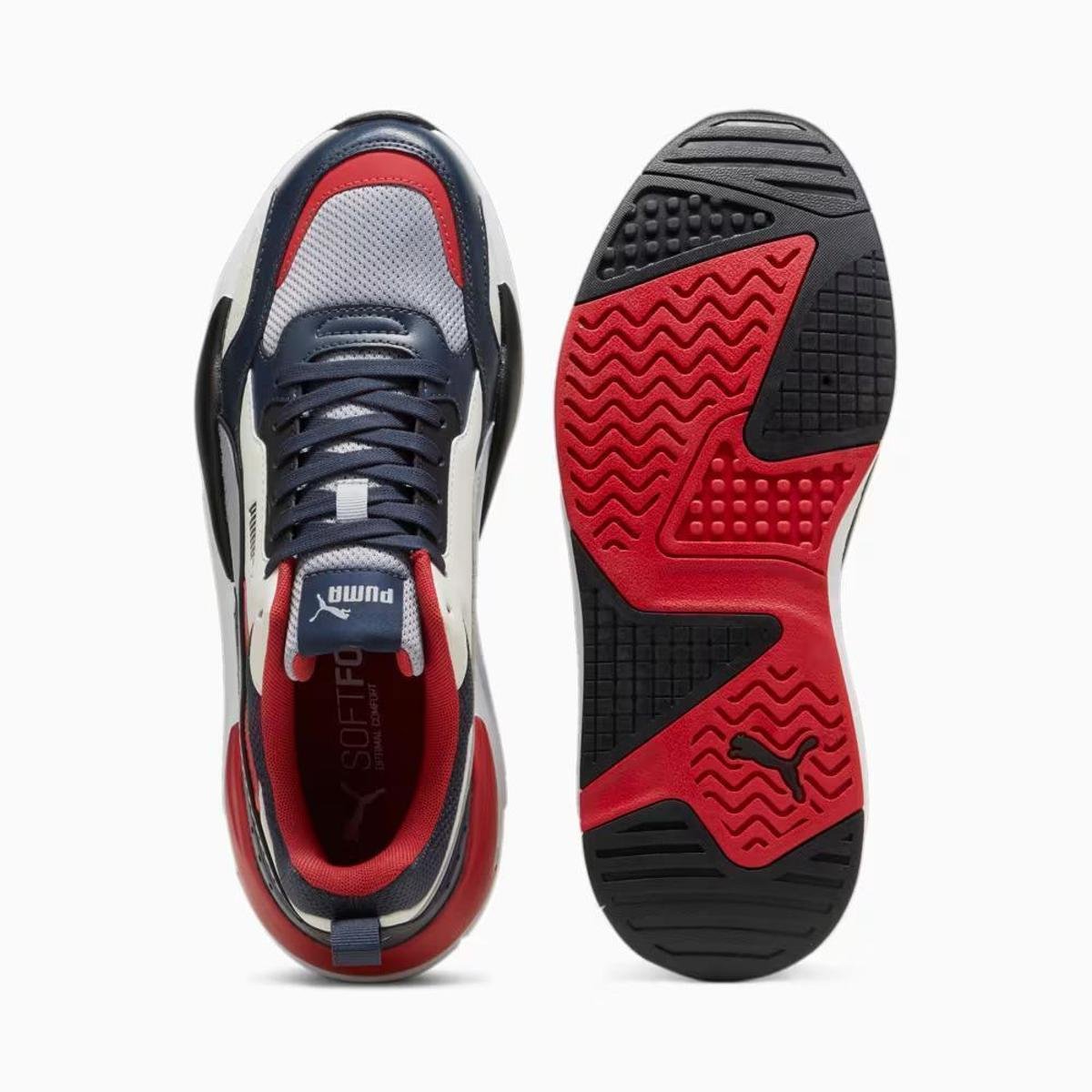 TÊNIS MASCULINO PUMA X-RAY 2 SQUARE 368651 - Marinho+Vermelho