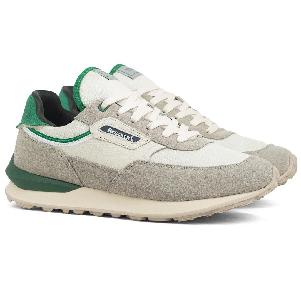 Tênis Masculino Reserva RSV Jogg Court Couro Confortável Cadarço Sneaker