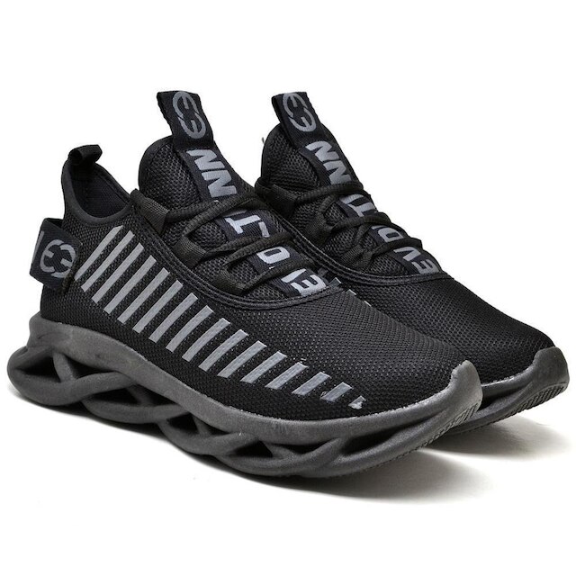 Tênis Masculino Running Academia Esporte Solado Trançado