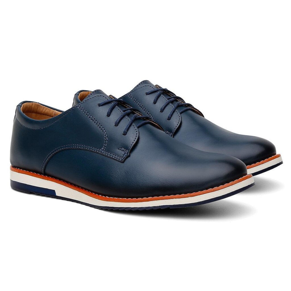 Tênis Masculino Sapatênis Casual Couro Premium OX020