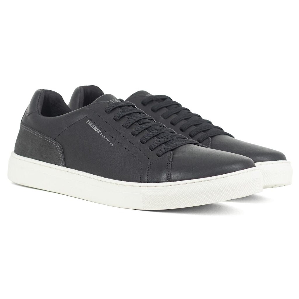Tênis Masculino Sapatênis Freeway Casual Box03 Couro Cadarço Elástico BOX03